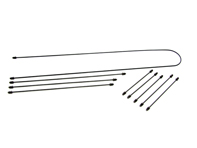 Metal brake line 9 piece set. Porsche 911 / 912 1969-1976 - 90135560400, 90135560401