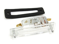 Glass for registration plate lamp. Porsche 911 F - PCG63160100