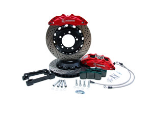 Brake Caliper & Disc 'Big Reds' Front Upgrade Kit for Porsche 930 - FVD351964499ALU
