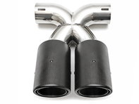 Exhaust Tail Pipe Carbon Fiber. Porsche 981 Boxster Spyder / 981C Cayman GT4 - 98111136160, 98111136161