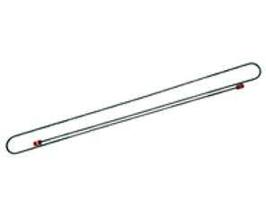 Brake line, 2210mm. Porsche 356 RHD cars - PCG35260401, 69535260401, 10406253596