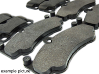 Sport brake pad set, type black street / sport for Porsche 996 GT2 - 210312170, 210312150, 210312160, 2103B2870