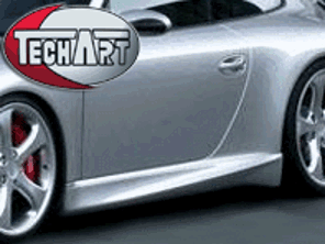 TechArt Side Skirts. Porsche 997 C2 / C2S