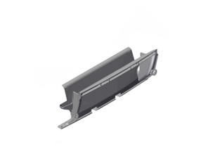Centre trim for exhaust tailpipe rear bumper Matt Black. Porsche 992 Dakar - 992807954GOK1, 992807954G OK1