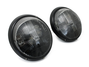 Headlamps with built in LED Internals RHD Standard Lens Porsche 911/964 - Black edition - 91163111298, 91163111498, 91163111398, 91163111598