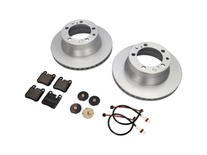 REAR Brake Pads and Brake Disc Package. Porsche 964 C2 1989-91 SMALL CALIPER - 96435294903, 95135204102, 96461236501, 99635208602, 95135204105, 96461236500, 96461236502, 99635208601, 96435209601