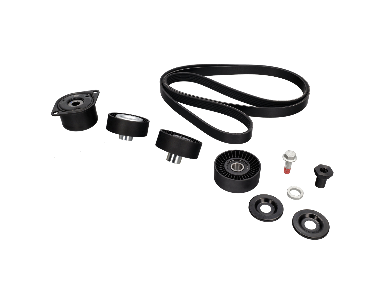thumbnail image 2 of SEBRO/MUBEA Drive Belt Kit With Tensioner & Idler Pulleys For Porsche 911 Boxster Cayman Manual 2 of 6