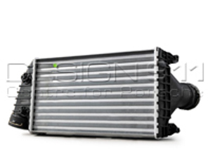 Radiator intercooler, Left. Porsche 997 Gen1 Turbo - 99711063900, 8ML376783571