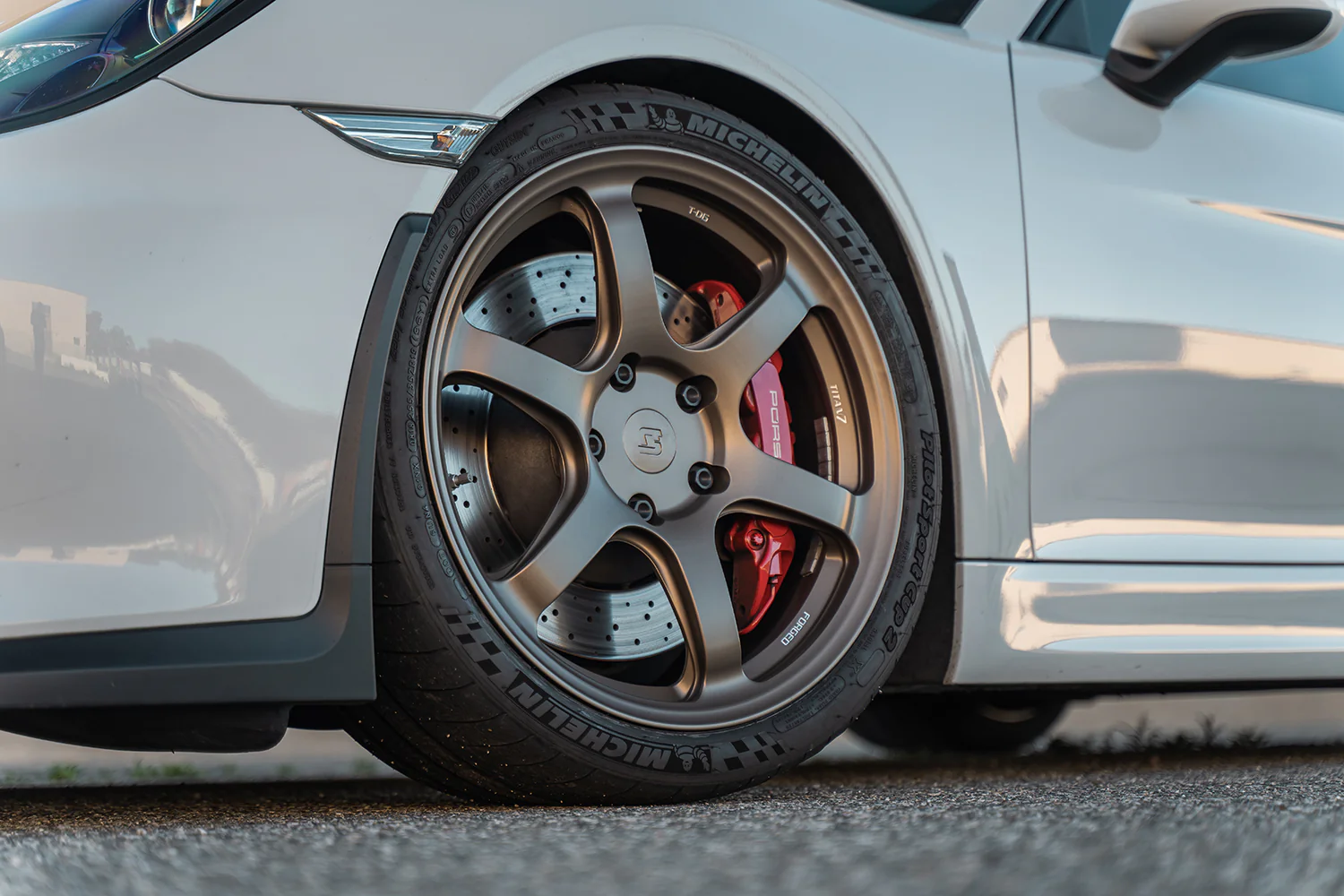 Titan 7 Forged T-D6E 6 Spoke Alloy Wheel Rear 10 x 18. Porsche 987