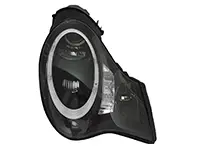 HEADLAMPS RHD (D2 HID) W/ DTR Ring + LED Indicator + LED Built-In Projector Foglamp Shiny-Black (PAIR) - 996631065, 996631066