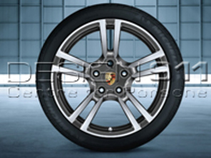 21' Cayenne 911 Turbo II Design Alloy Wheels & Tyres Original Porsche - 95804460249, 95804460219, 95804460250, 95804460220