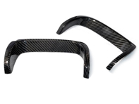 Exhaust shield cover set, Carbon. Porsche 997.1 Carrera S