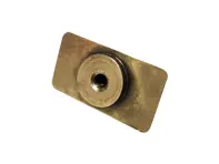 Threaded insert plate rear seat hinge. Porsche 356A - 64450116000 - PP183H, P183H
