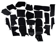 Complete interior carpet set for Porsche 911 85-89 Coupe LHD