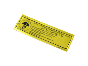 Sticker Engine Timing. Porsche 911 - 91100650101