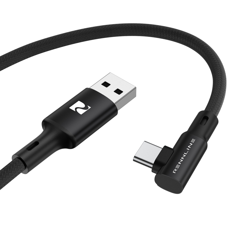 USB A to USB C 90°