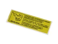 Sticker Camshaft Belt. Porsche 928 1978-86 - 92800610900 - PAKZR