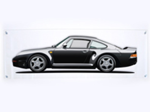 PORSCHE 959. Transparent Plexiglass Panel - HT959BL