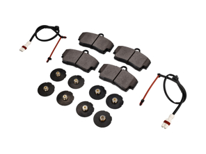 REAR Brake pads, sensors, shims kit Porsche Boxster 986 S 3.2L Brembo - 98635293911, 98661236501, 99635208600, 99635208602