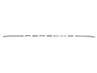 PORSCHE Silver rear sticker. Porsche 924 / 944 - 477853635C