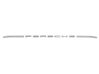 PORSCHE Silver rear sticker. Porsche 924 / 944 - 477853635C