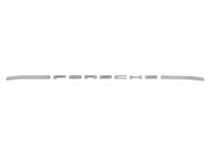PORSCHE Silver rear sticker. Porsche 924 / 944 - 477853635C