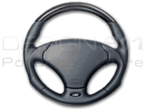 Steering Wheel Freeway - Black Leather / Carbon - RAID