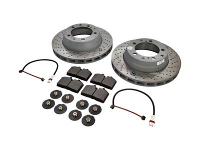 REAR Brake Pads and Brake Disc Package. Porsche 965 Turbo 3.3L , 3.6L, RS - 96535204100, 96535204200, 96435193903, 96435193904, 96435193905, 96461236501, 96435193903BRE, 96535209601, 99635208600, P85094, 93035193802, 93035193803, 93035193804, 93035193805, 93035194015, 93035194025, 95135193005, 95135193006, 95135193016, 95135193901, 95135193902, 95135193903, 95135193904, 95135193905, 95135193908, 96435193002, 96435193902, 96435293000, 96535293000, 96535293003, 96535293004, 96535293900, 96535293903, 99335293003, 99335293903, 96461236500, 96461236502, 96435209600