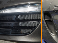 Complete Front bumper and side vent wire mesh kit Porsche 981 Boxster / Boxster S
