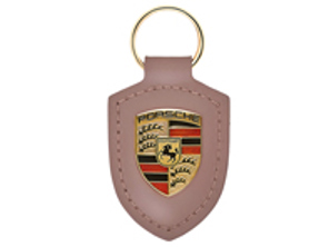 Porsche Crested Leather Keyring, Frozen Berry Metallic - WAP0500320NWSA