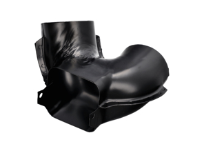 Heater blower distributing piece. Porsche 911 SC - 91121113502 - ENG11.3.106, ENG113106, 63912