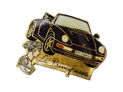 Pin Badge 'Porsche 911 Cabriolet' Lavender