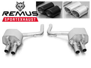 Exhaust Mufflers / Silencers Rear. Porsche 970 Panamera Turbo 2009>> - 6894090500LR, 004670QBSS, 004670QSS
