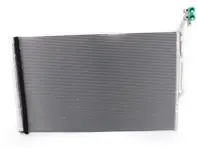 Radiator air conditioning (air con) condenser. Porsche 958 Cayenne 4.8L Turbo - 95857311103, 95857311101