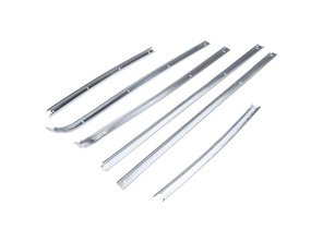 Window seal channel kit. Porsche 914 1970-1976 - 91453182710, 91453182810, 90014400900, 91453186510, 91453186610, 91453182311, 91453182411, N0139532 - URO-016121, 914 531 800 KIT