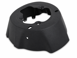 Steering wheel back cover, Black. Porsche Manual - 95B419798B5Q0, 95B419798B, 95B419798F5Q0