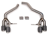 Fabspeed Rear Slip-on Sport Exhaust, Non-Resonated (Louder). Porsche Macan S / GTS  (2014-2018) - 95B253612AY, 95B253612QY, PAC253612A, 95B253600FY, 95B253611AY, 95B253611PY