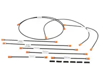 Brake line kit. Porsche 911 1967-68 LHD - 90135560301, 90135560401, 90135561102, 90135561200, 90135561900, 90135562001, 90135562200, 90135562700, 91435569100, 9013556200Y - 1661500410