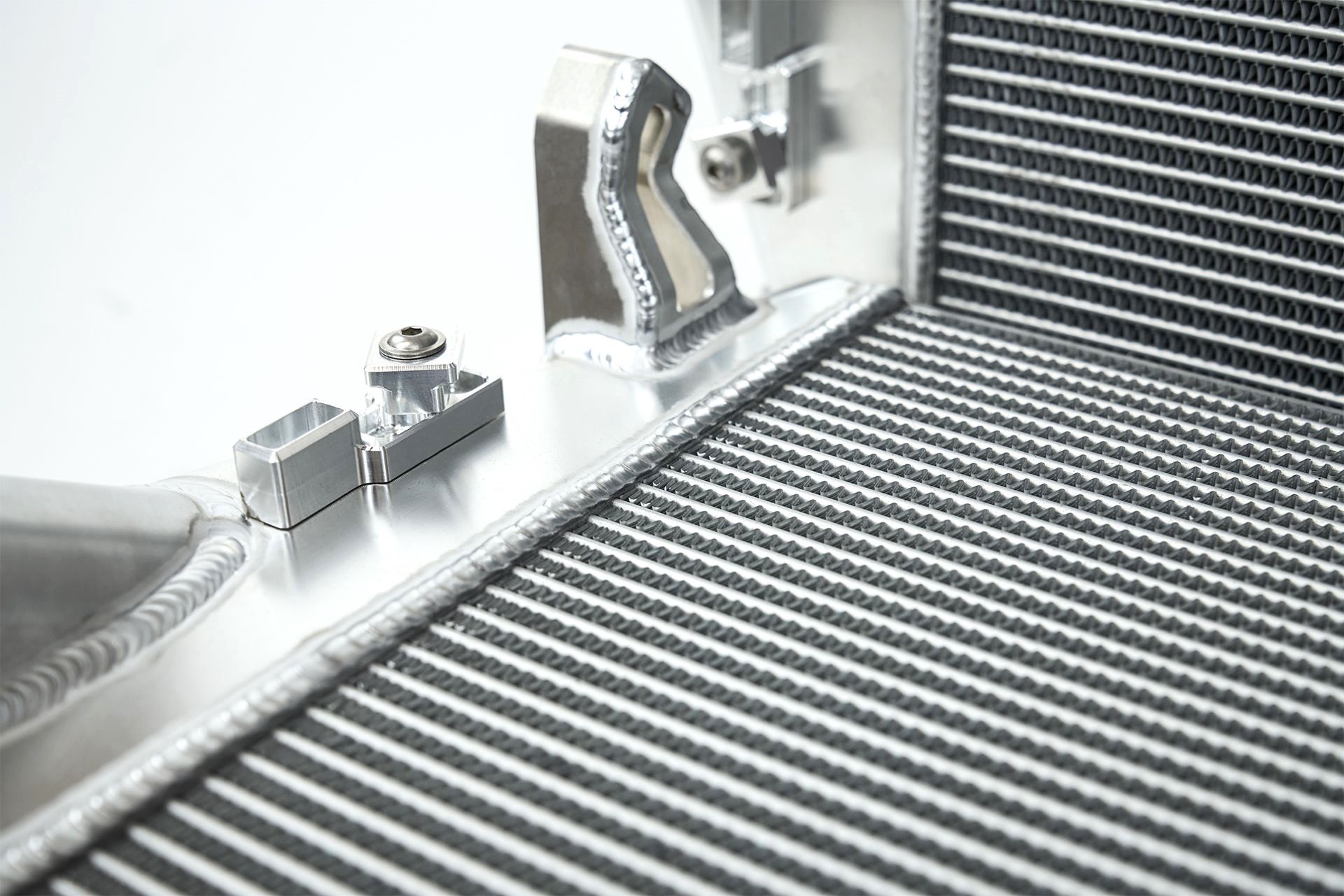 High performance aluminum finish intercoolers. Porsche Cayenne turbo