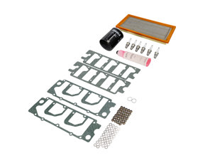 Service maintenance kit for Porsche 911 1974 - 1977 2.7ltr  Large Kit Oil, Air Filters,  Spark plugs, + More - 91110095601, 00004400204