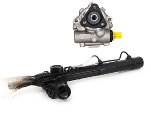 Steering rack and power steering pump set. Porsche 987 Boxster / 987C Cayman / 997.1 RHD (Right Hand drive) - 411091500322, 99631405002, 99631405003, 99631402004, 99631402005, 99731402000, 99734701209, 99734701208, 99734701207, 99734701205, 99734701204, 99734701206