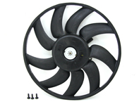 Water radiator electric fan, 200W. Porsche 95B Macan 2.0L - 9A795945517, 8K0959455M, 351044361, 70819946, 70819946AP, 8EW351044-361