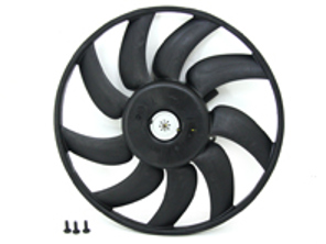 Water radiator electric fan, 200W. Porsche 95B Macan 2.0L - 9A795945517, 8K0959455M, 351044361, 70819946, 70819946AP, 8EW351044-361