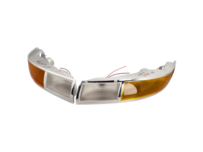 Smooth front indicator and sidelight units. Porsche 911 - 901631401402/1, PCG63193520, PCG63193620, 90163140103, 90163140203 - SC36-