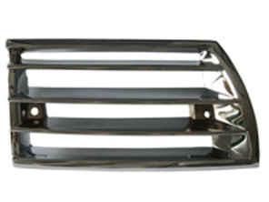 Horn grille in metal with Chrome finish. Porsche 911/912 69-73 - 90155943127, 90155943227 - LI.013.001, LI.013.002, 9355, 9356, 911273, 911274, 1684500276, 1684500286