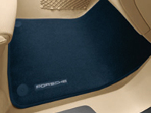 Floor mats with Nubuck edging. Porsche 970.1 Panamera  2010   RHD - Right hand drive - 97055106301dk4