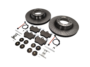REAR Brake Pads and Brake Disc Package Porsche 997 Carrera 2S Brembo - 99635240502, 99635240602, 99761267602, 99635208600, 99635208602, 95535296000, 99735193907, 99635240X02BRE, 99635240X02, 99735193907BRE