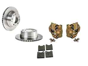 Rear brake caliper, disc and brake pad kit. Porsche 911 1969-83 - 91135290700, 91135290800, 90135204114, 91135295003, 91135295005, 91135295004