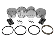 Piston Set, Forged JE 2.0, 22mm pin. Porsche 914/ VW Type 4