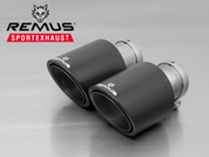 REMUS Carbon tail pipe, 102 mm angled - 6860160500LR, 002670CS